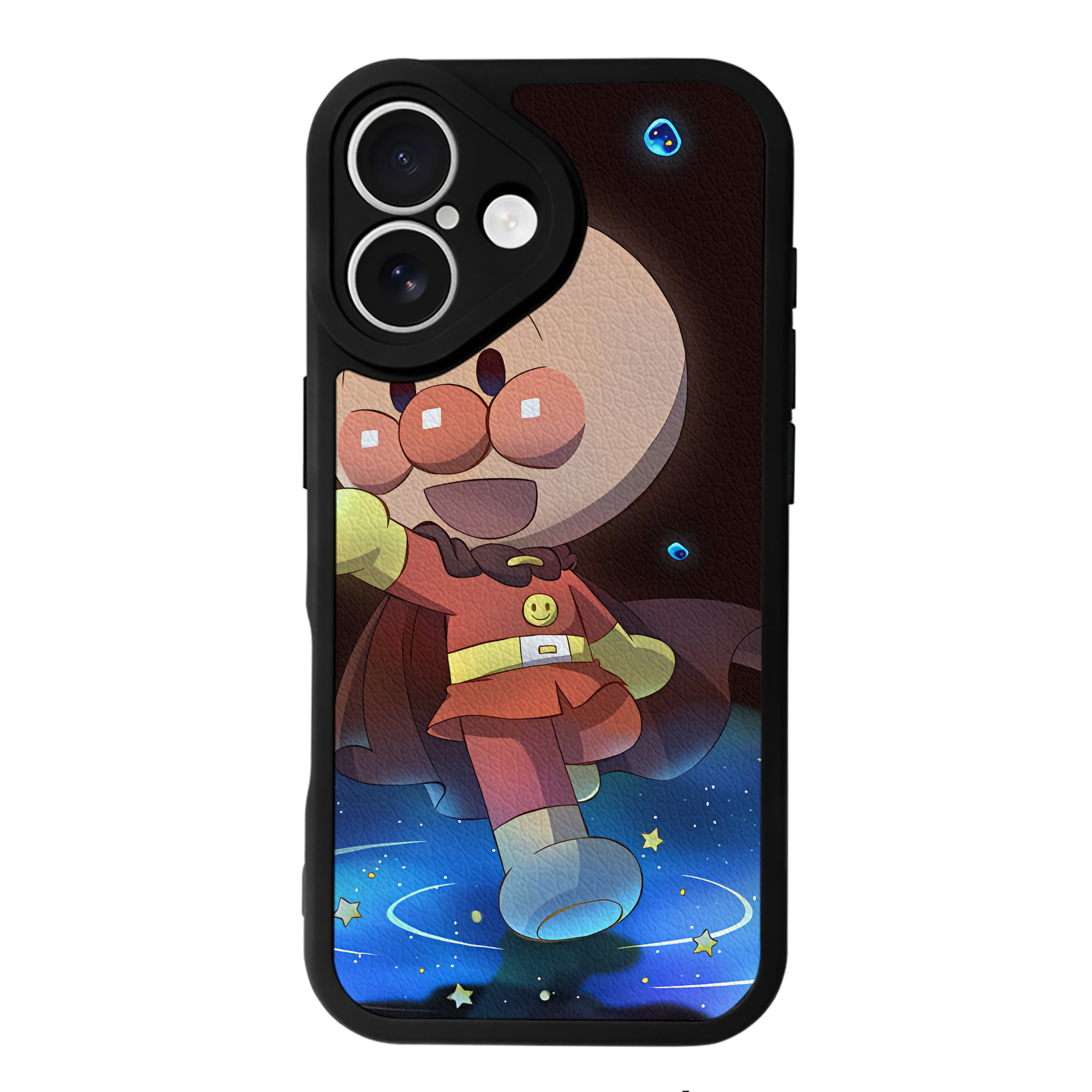 （画像用） アンパンマン Anpanman 【iPhone 16シリーズ対応】シリコンスマホケース（レザー調） 材質：シリコン